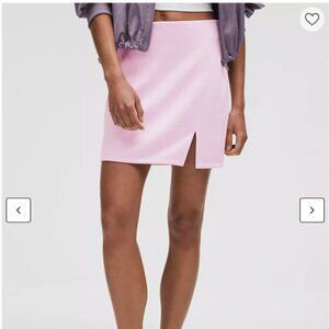 NWT Lululemon Softstreme High-Rise Mini Skirt - Pink Organza